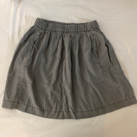 Gap Tencel Lyocell Grey Skirt with Pockets - Picture 3 of 8